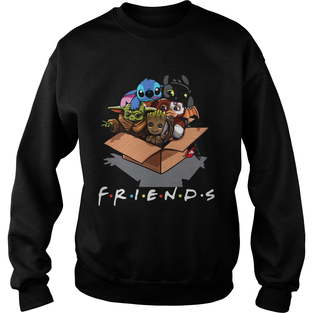 Baby Groot Baby Stitch And Baby Toothless Baby Yoda Baby Gizmo Friends Sweatshirt