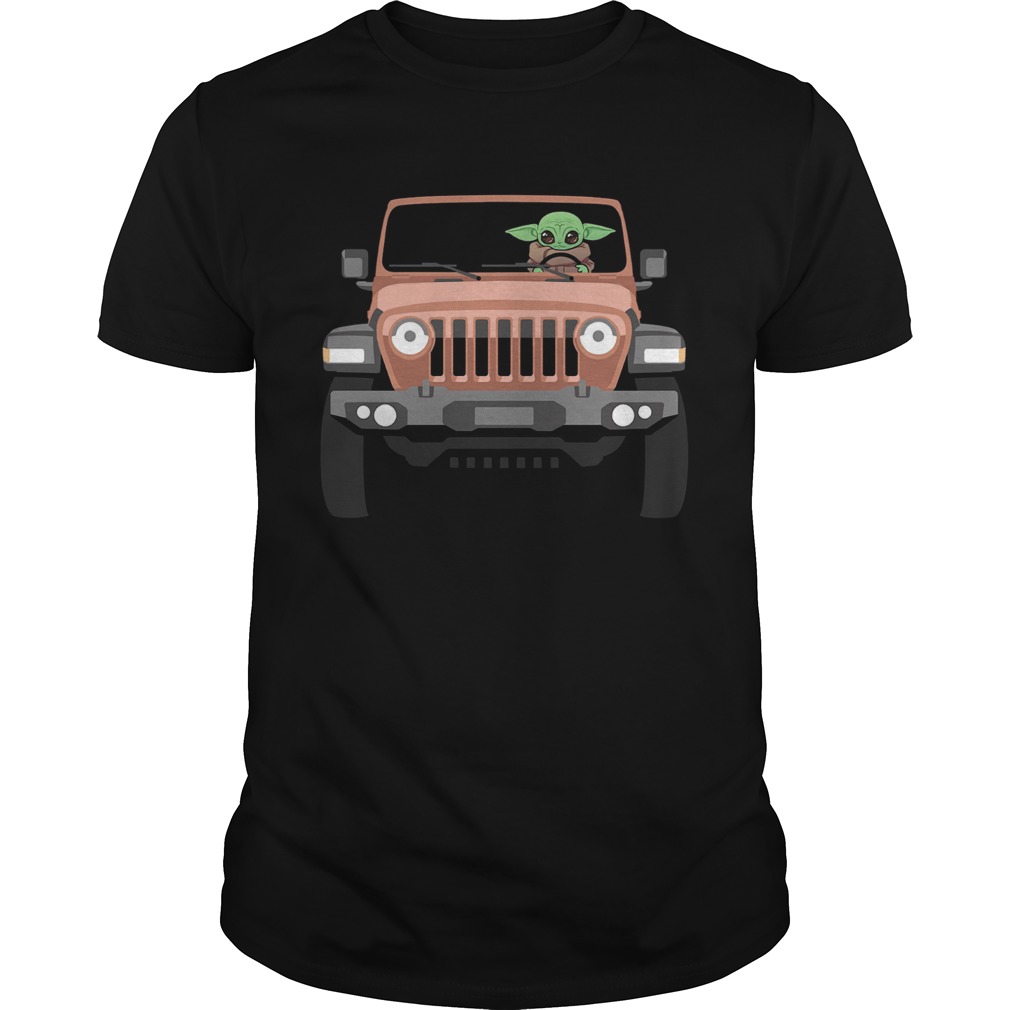 Baby Yoda Driving Jeep shirt