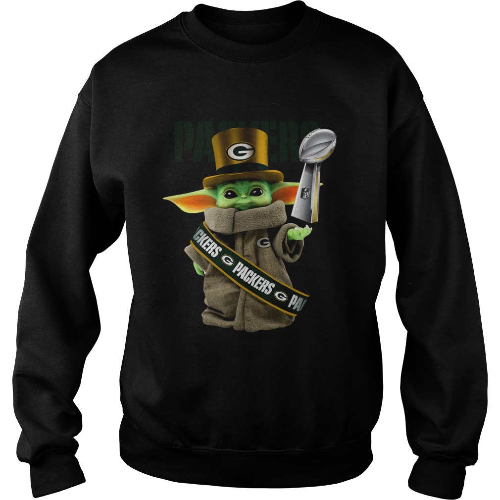 Baby Yoda Green Bay Packer Cup Sweatshirt