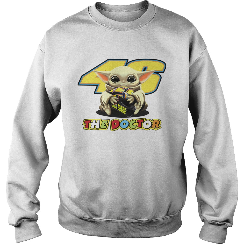 Baby Yoda Hug 46 The Doctor Sweatshirt