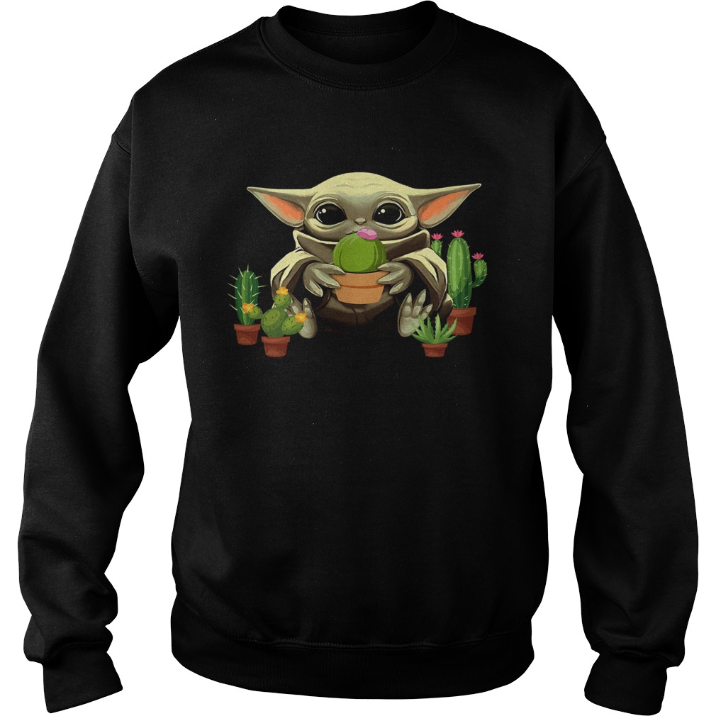 Baby Yoda Hug Cactus Sweatshirt