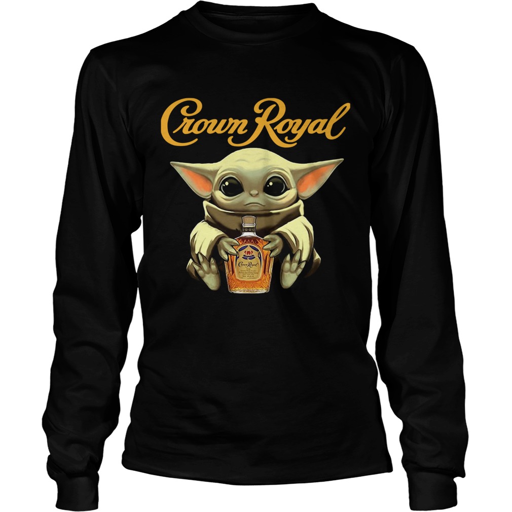 Baby Yoda Hug Crown Royal LongSleeve