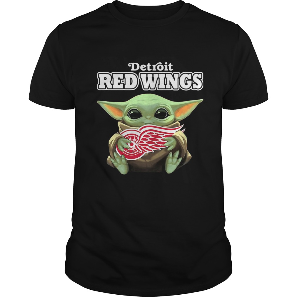 Baby Yoda Hug Detroit Red Wings Unisex