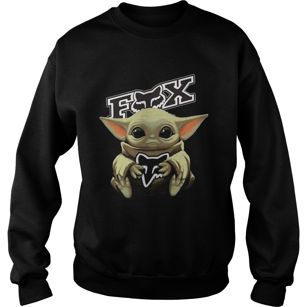 Baby Yoda Hug Fox Racing Sweatshirt