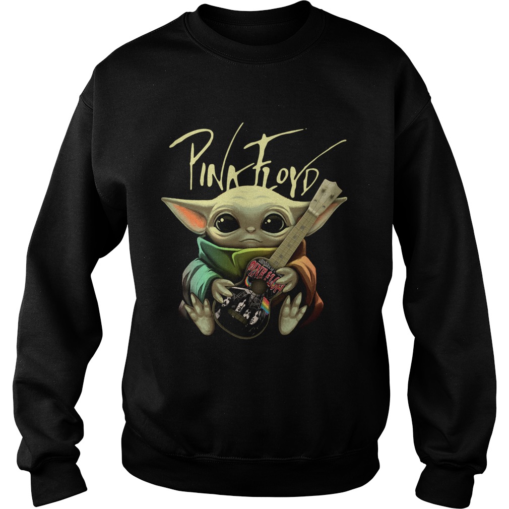 Baby Yoda Hug Pink Floyd Sweatshirt