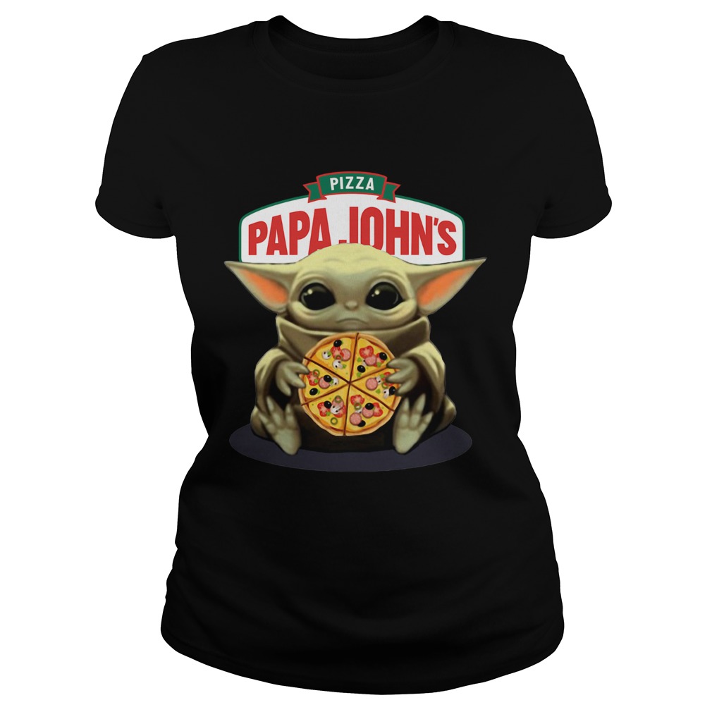 Baby Yoda Hug Pizza Papa Johns Classic Ladies