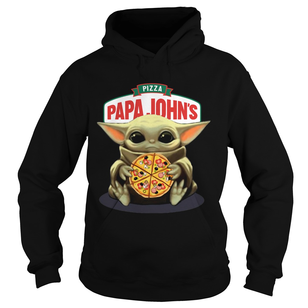 Baby Yoda Hug Pizza Papa Johns Hoodie