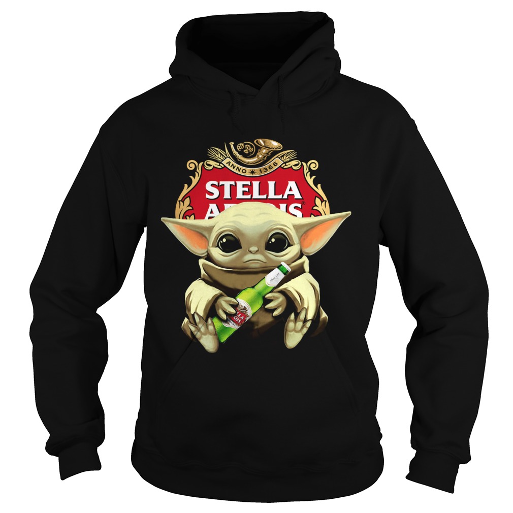 Baby Yoda Hug Stella Artois Hoodie