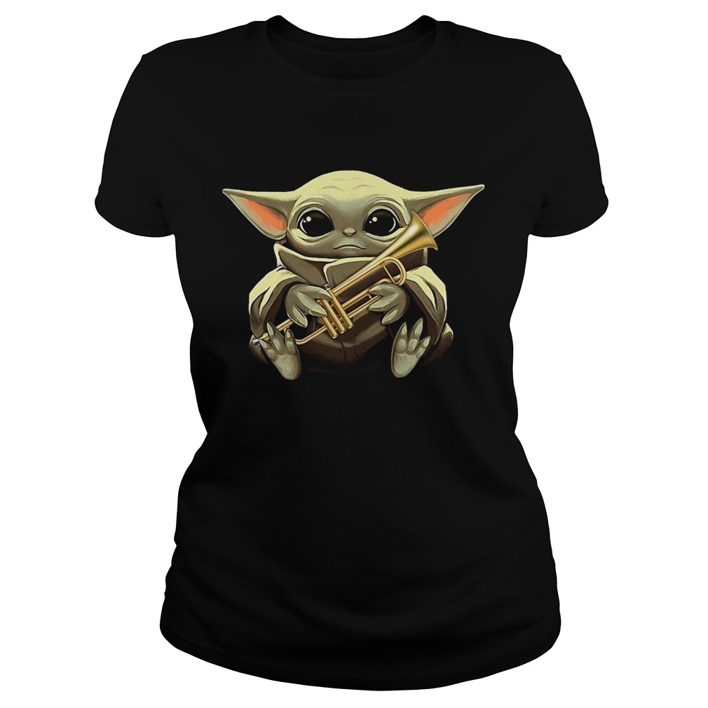 Baby Yoda Hug Trumpet Classic Ladies