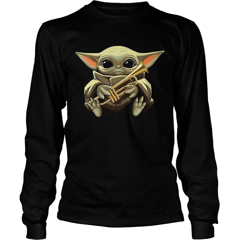 Baby Yoda Hug Trumpet LongSleeve