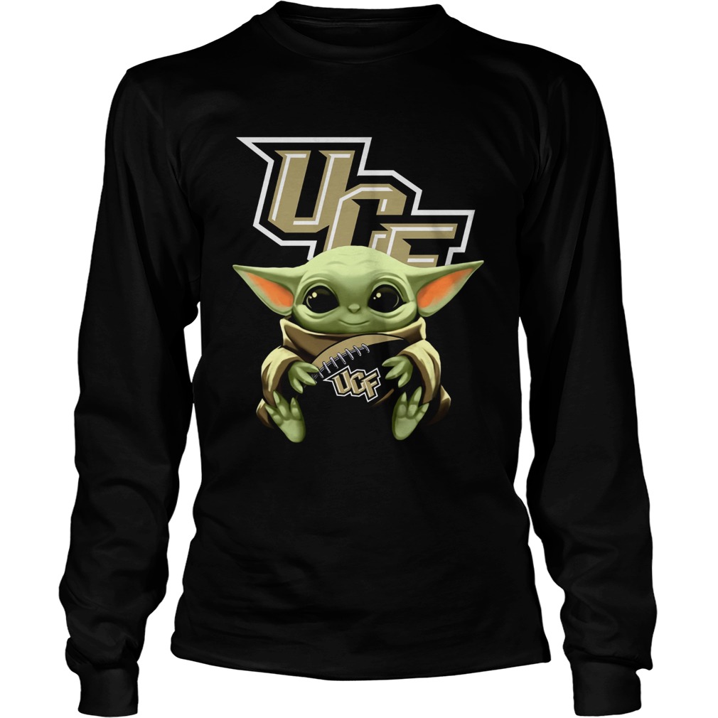 Baby Yoda Hug UCF Knights LongSleeve