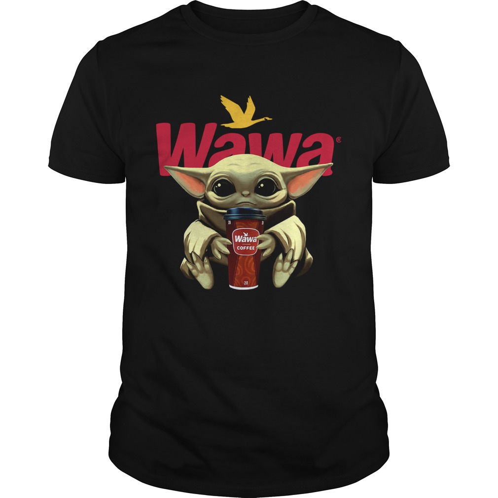 Baby Yoda Hug Wawa Coffee shirt