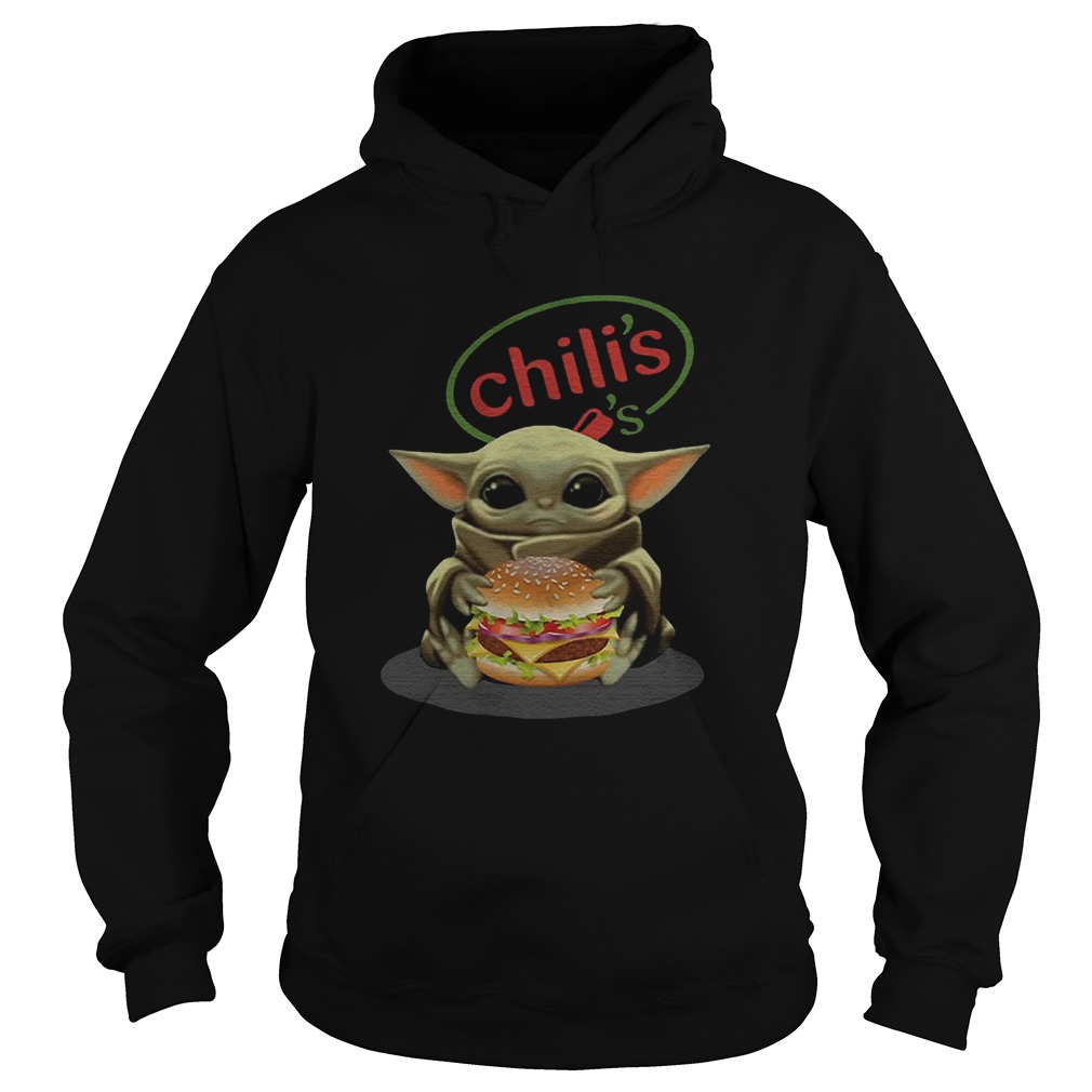 Baby Yoda Hugging Chilis Burger Hoodie