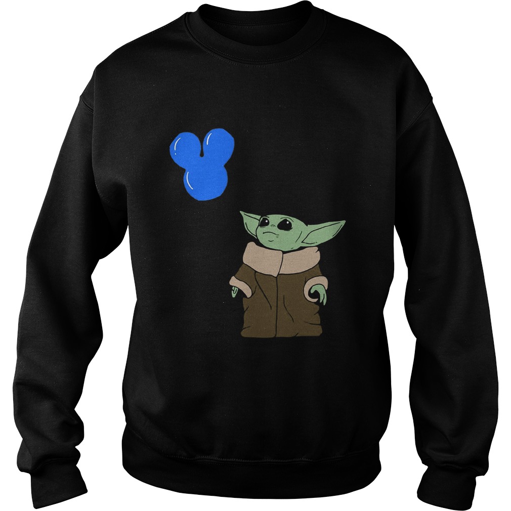 Baby Yoda Mickey Balloon Sweatshirt