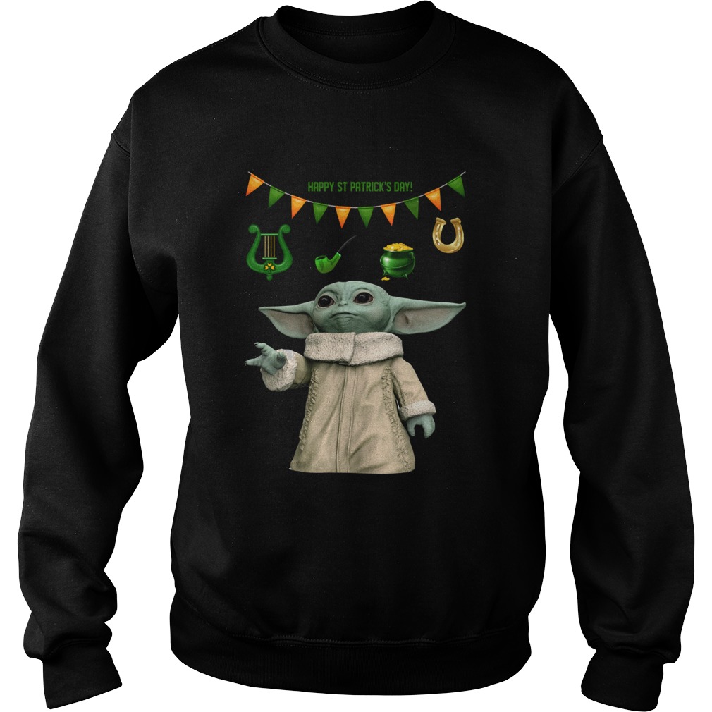 Baby Yoda St Patricks Day Sweatshirt