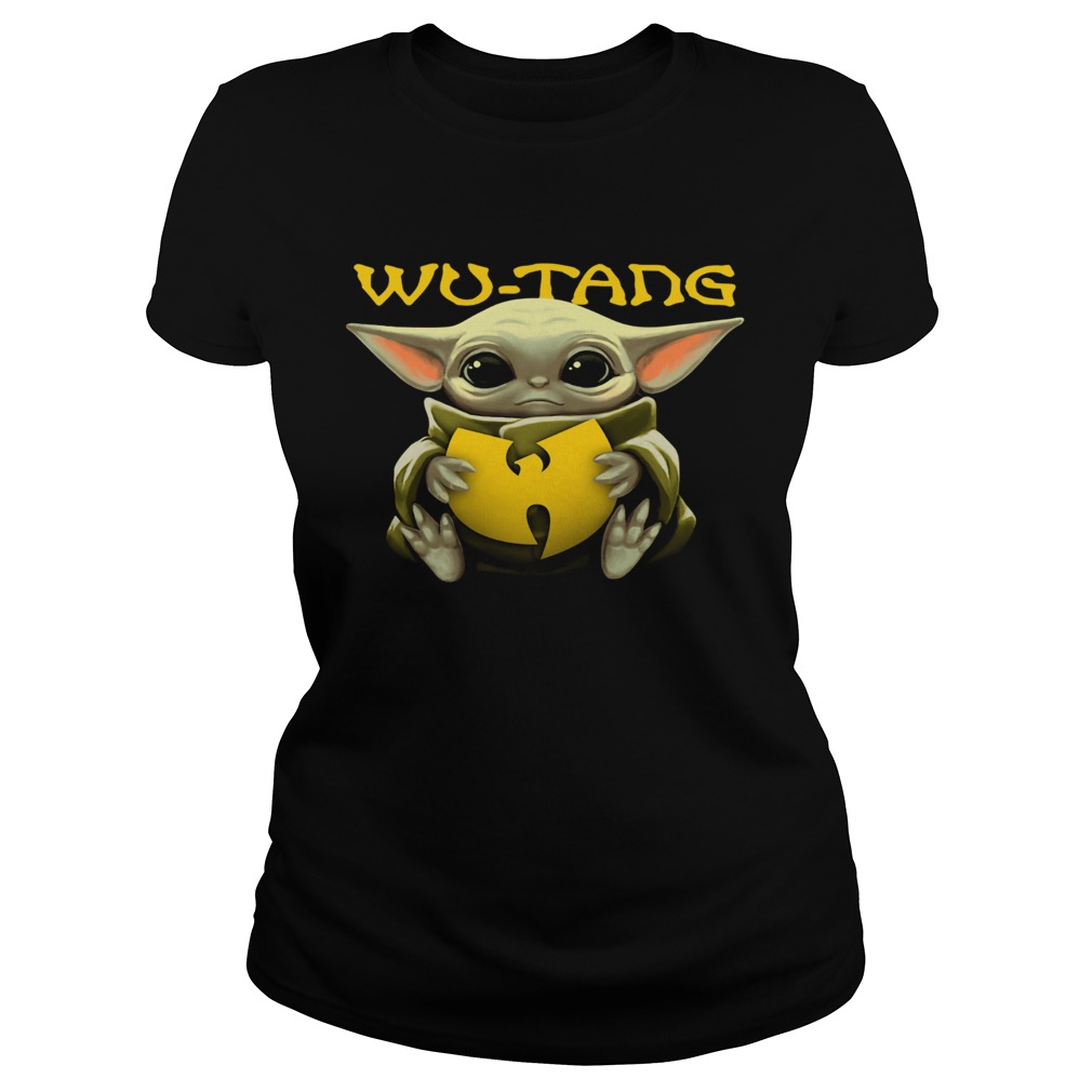 Baby Yoda hug WuTang Clan Classic Ladies