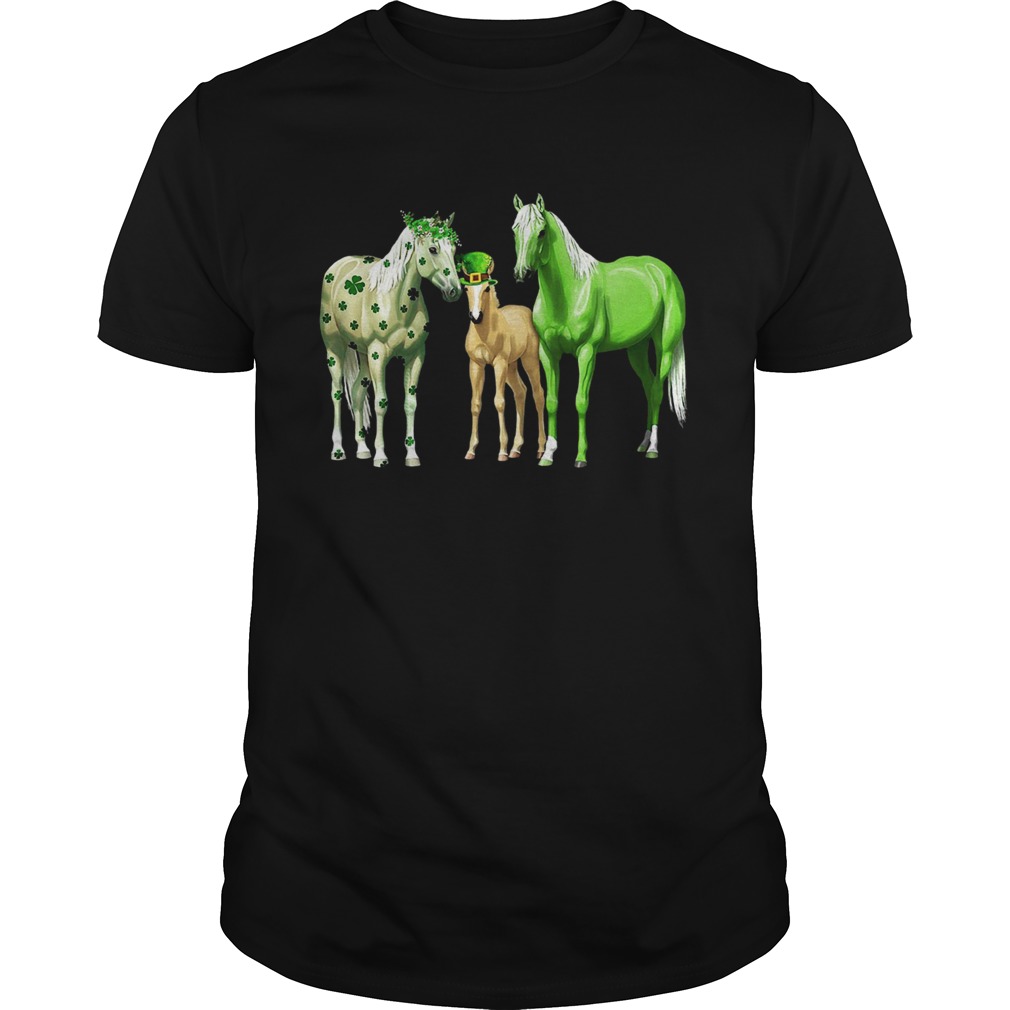 Horses Happy St Patricks Day shirt