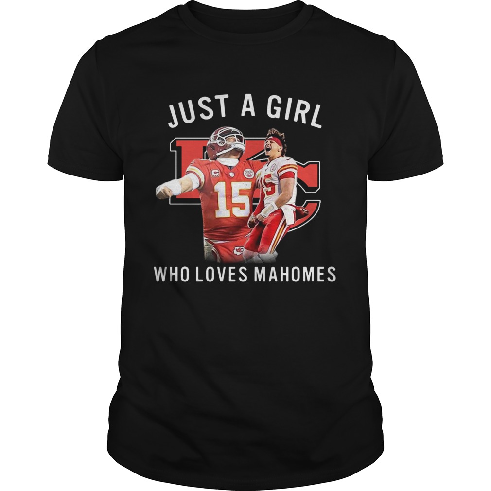 Just A Girl Who Loves Mahomes shirt - Trend Tee Shirts Store