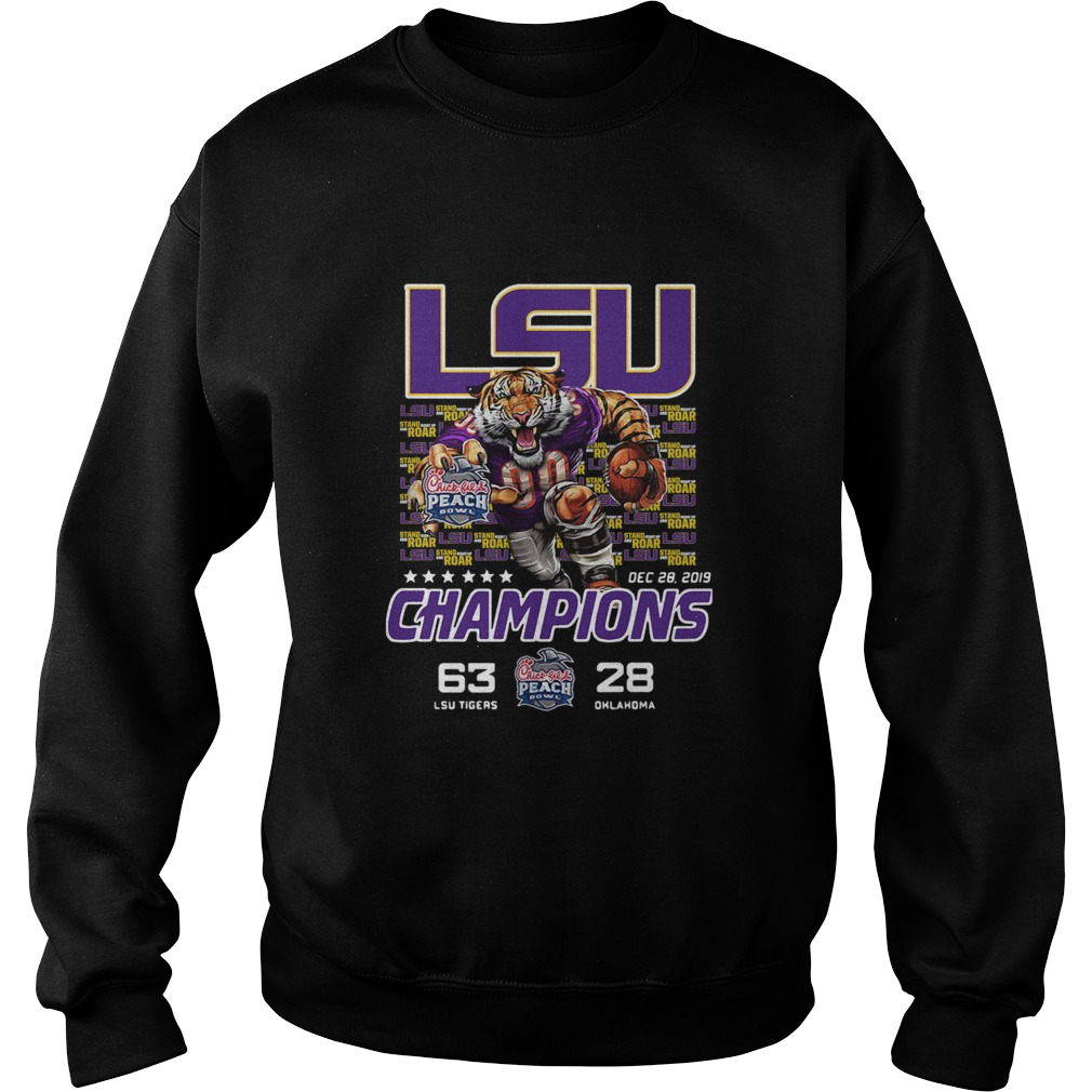 LSU Tigers 2019 Peach Bowl Champions Sweatshirt