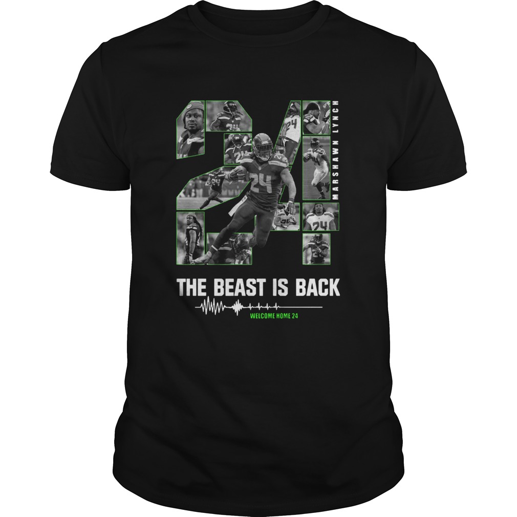 Marshawn Lynch 24 The Beast Is Back shirt