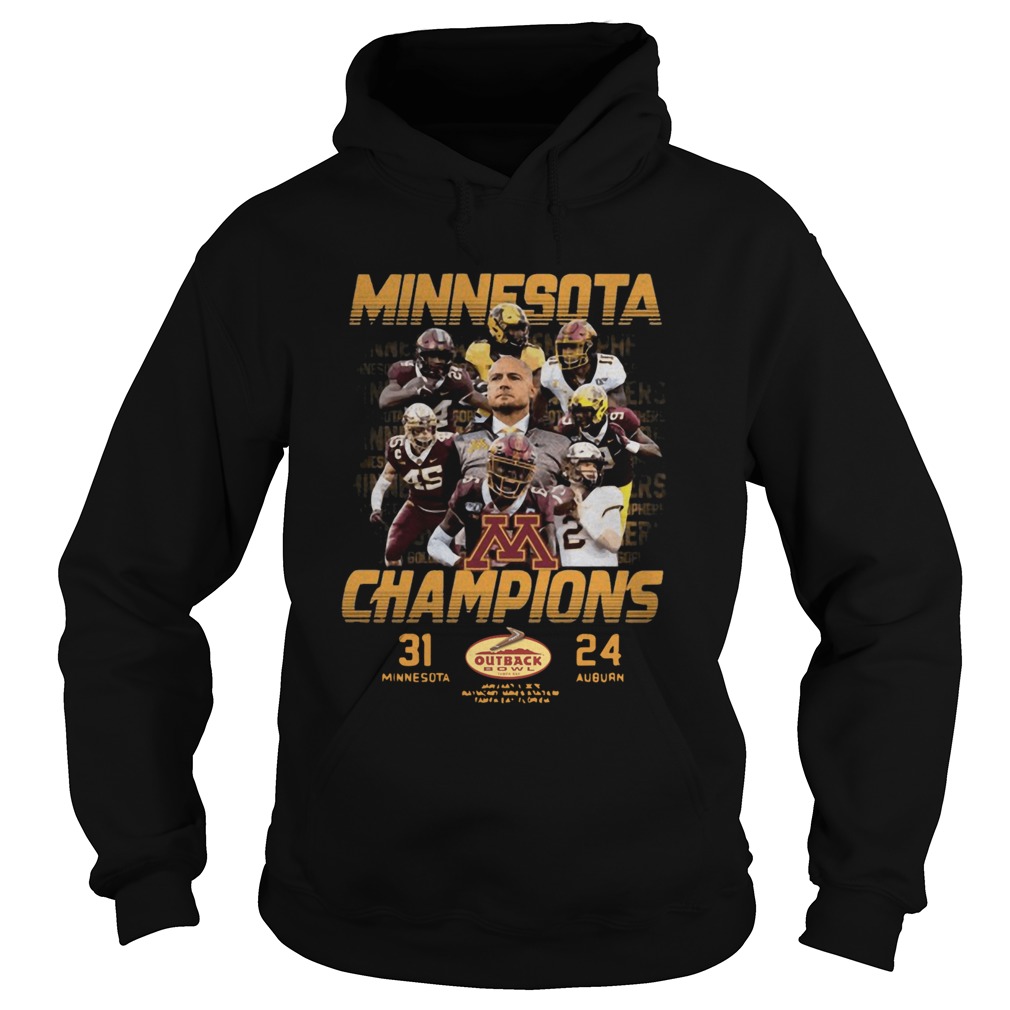 Minnesota Champions 31 Minnesota 24 Auburn Hoodie