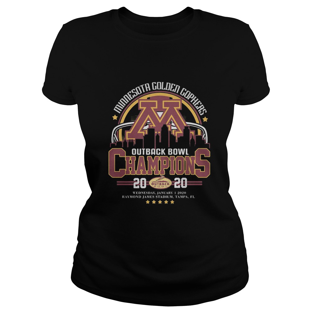 Minnesota Golden Gophers Outback Bowl Champions 2020 Classic Ladies