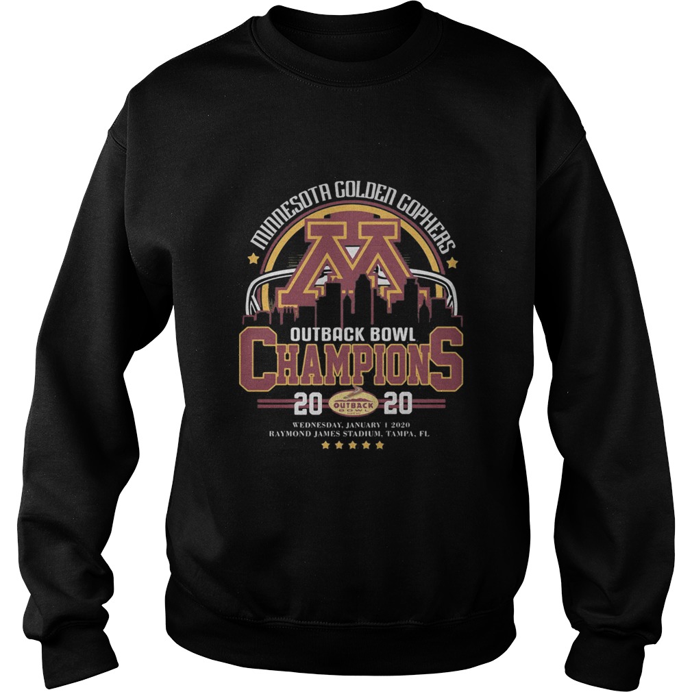 Minnesota Golden Gophers Outback Bowl Champions 2020 Sweatshirt