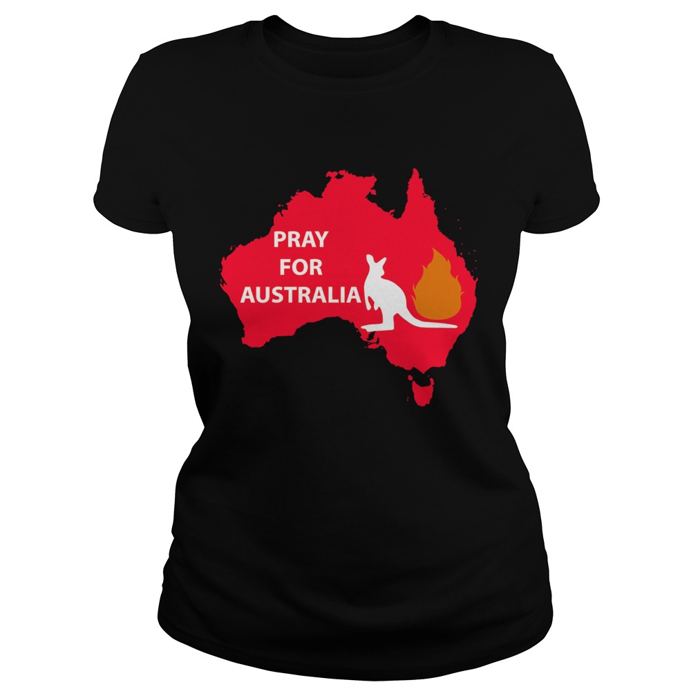 Pray for Australia Kangaroo fire Classic Ladies