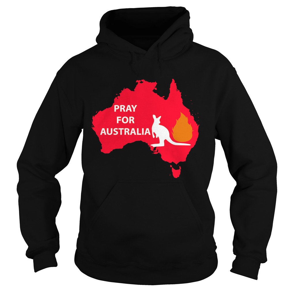 Pray for Australia Kangaroo fire Hoodie