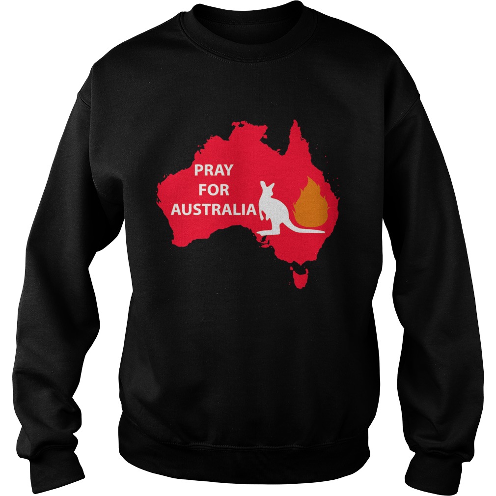 Pray for Australia Kangaroo fire Sweatshirt