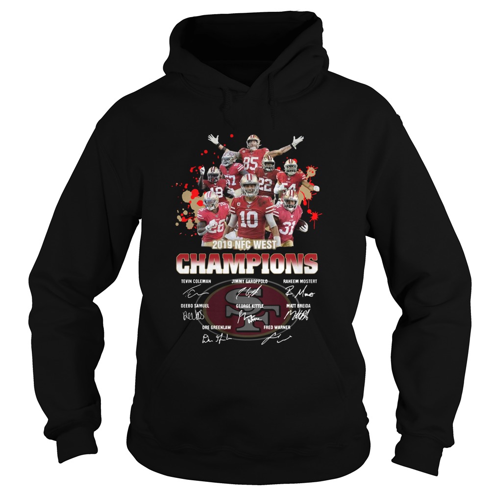 San Francisco 49ers 2019 NFC West Champions Signature Hoodie