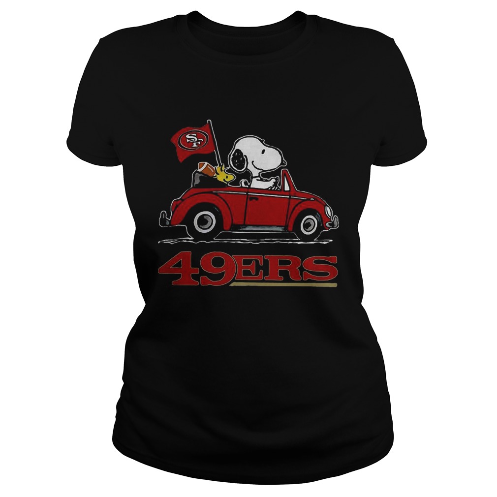 Snoopy Driving Volkswagen San Francisco 49ers Classic Ladies