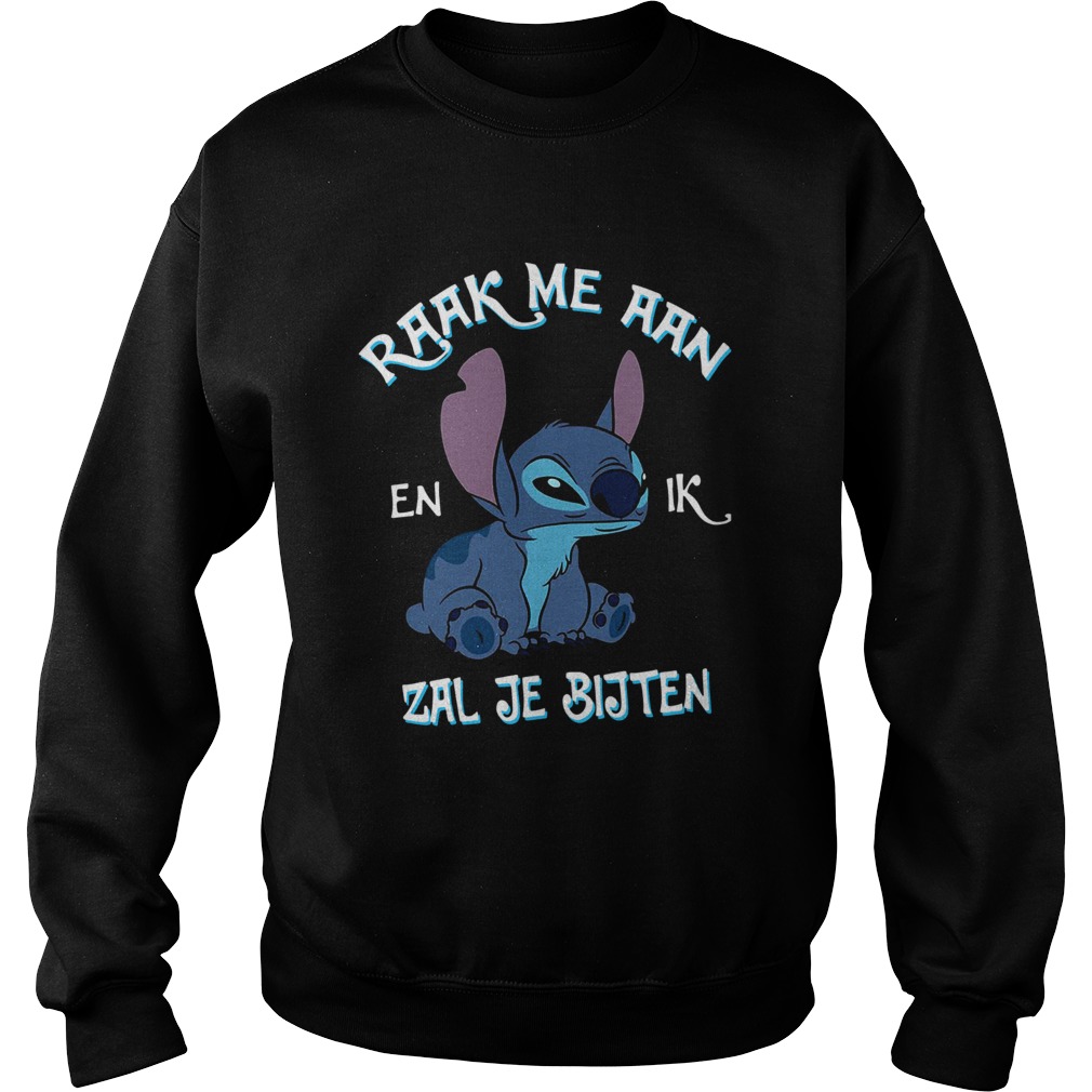 Stitch Raak Me Aan Zal Je Bijten Sweatshirt