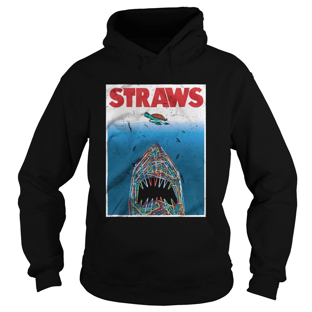 Straws Shark Hoodie