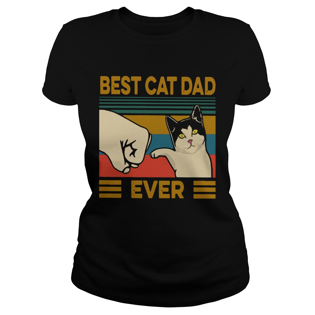 Vintage Best Cat Dad Ever shirt Trend Tee Shirts Store