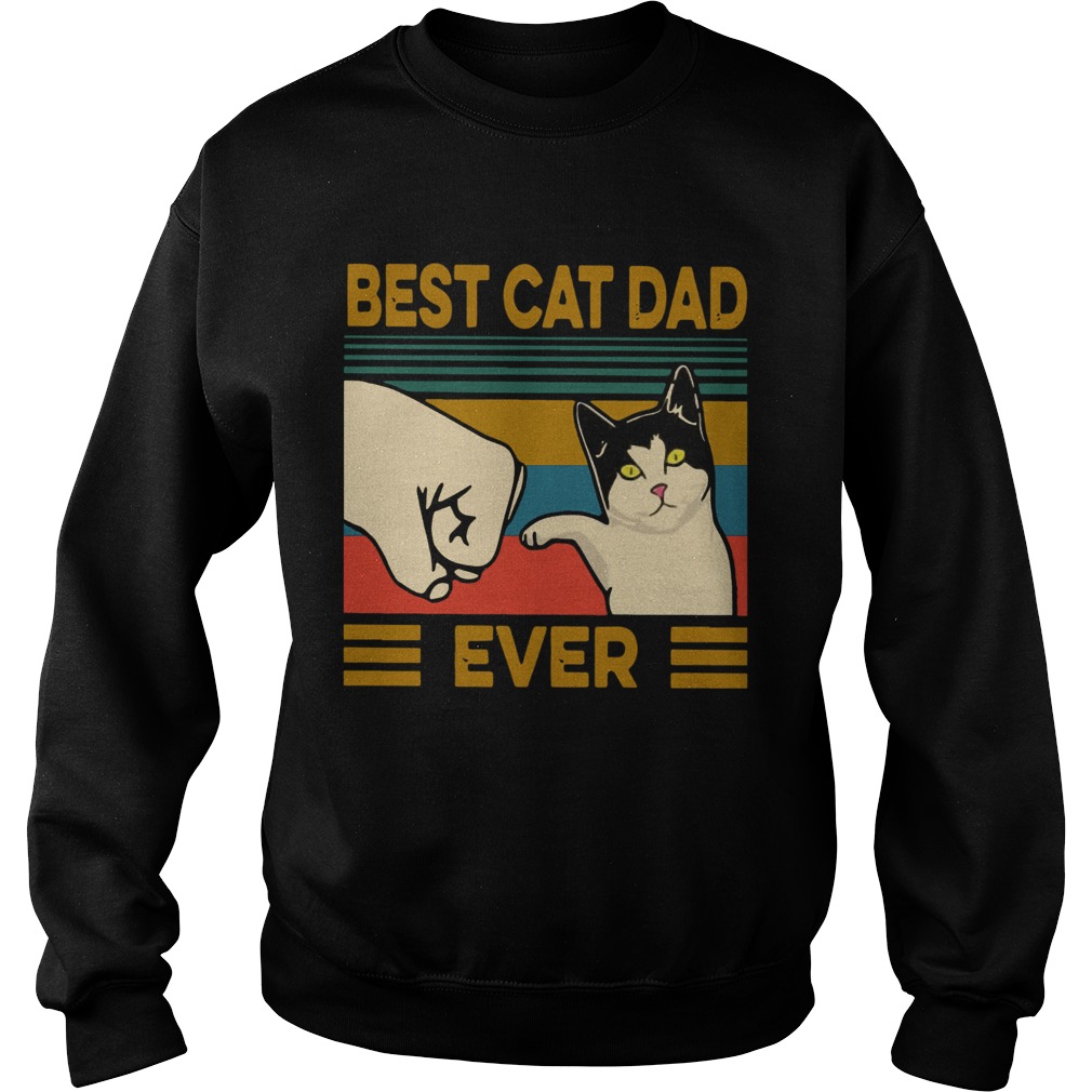 Vintage Best Cat Dad Ever Sweatshirt