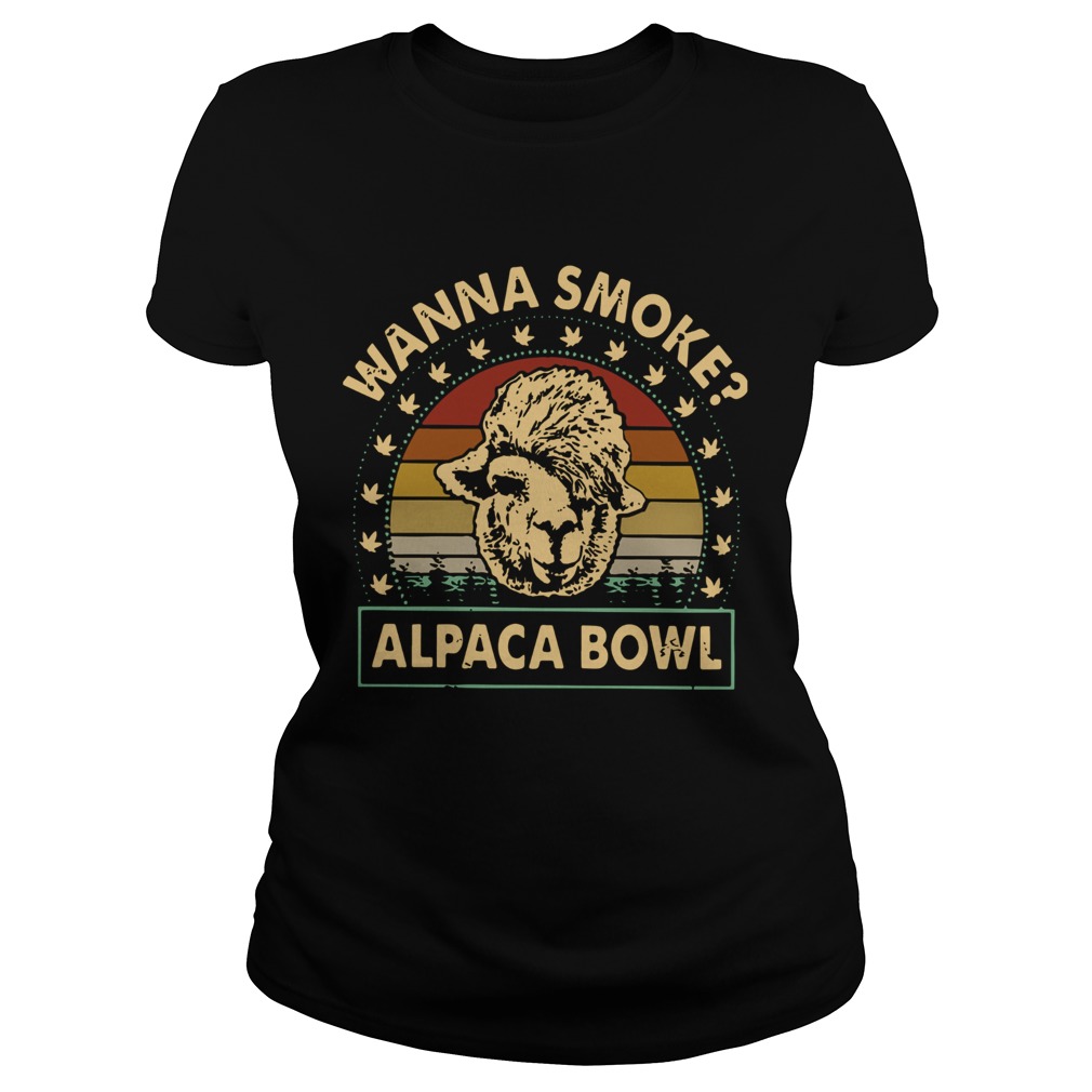 Vintage Wanna Smoke Alpaca Bowl Classic Ladies