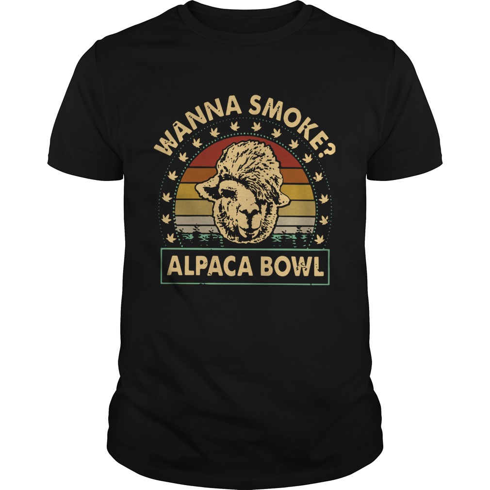 Vintage Wanna Smoke Alpaca Bowl shirt