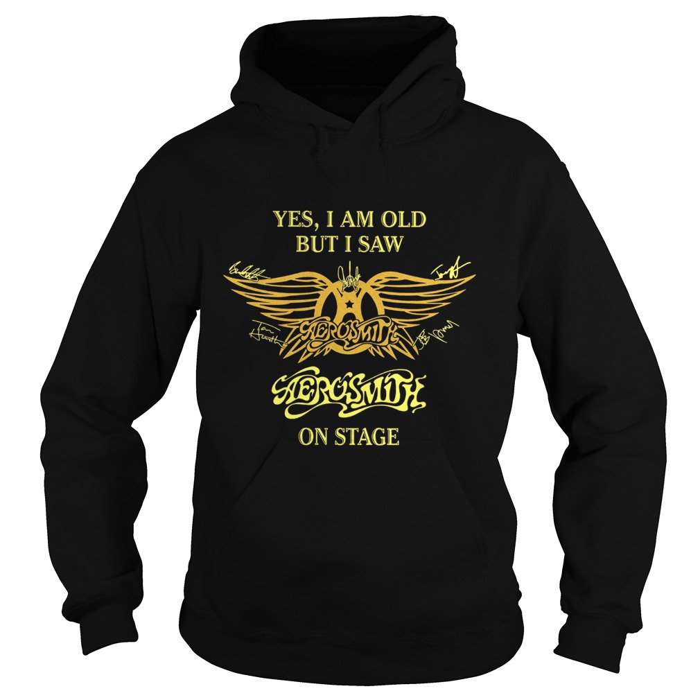 Yes I am old but I saw Aerosmith on Stage Hoodie