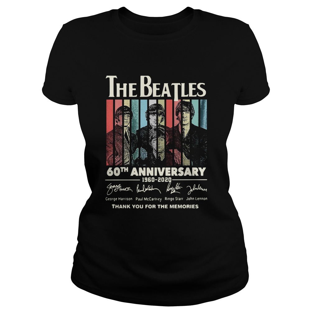 1581661062The Beatles 60th Anniversary 1960 2020 Signatures Thank You For The Memories Vintage Classic Ladies