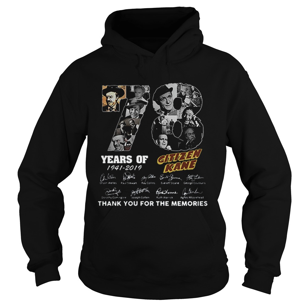 78 Years Citizen Kane Thank You For The Memories Hoodie