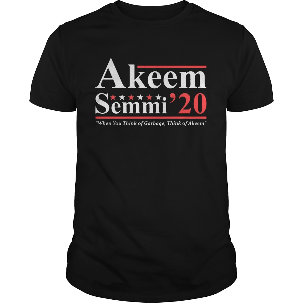 Akeem Semmi 2020 when you think of garbage think of Akeem shirt