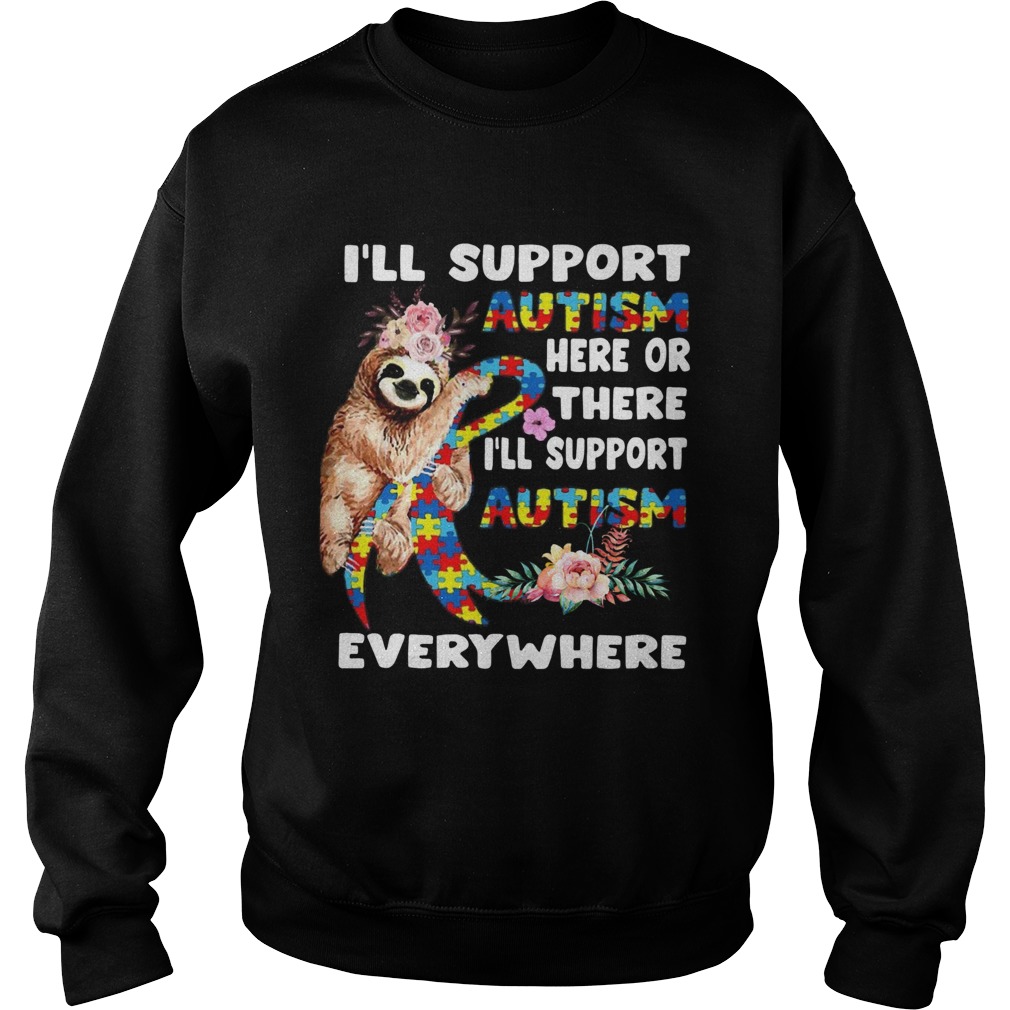 Autism Sloth Awareness Autistic Warrior Mom Parents Sweatshirt