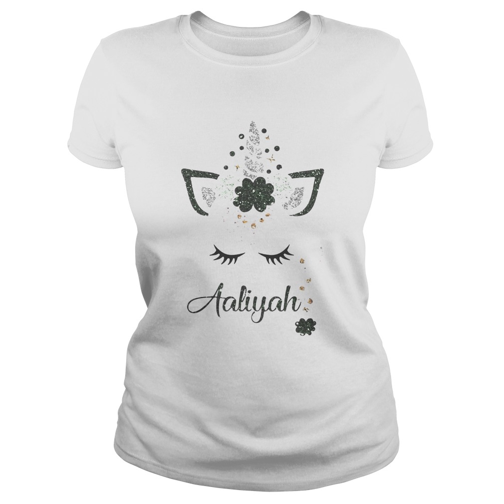Ava St Patricks Day Personalized Glitter Aaliyah Classic Ladies