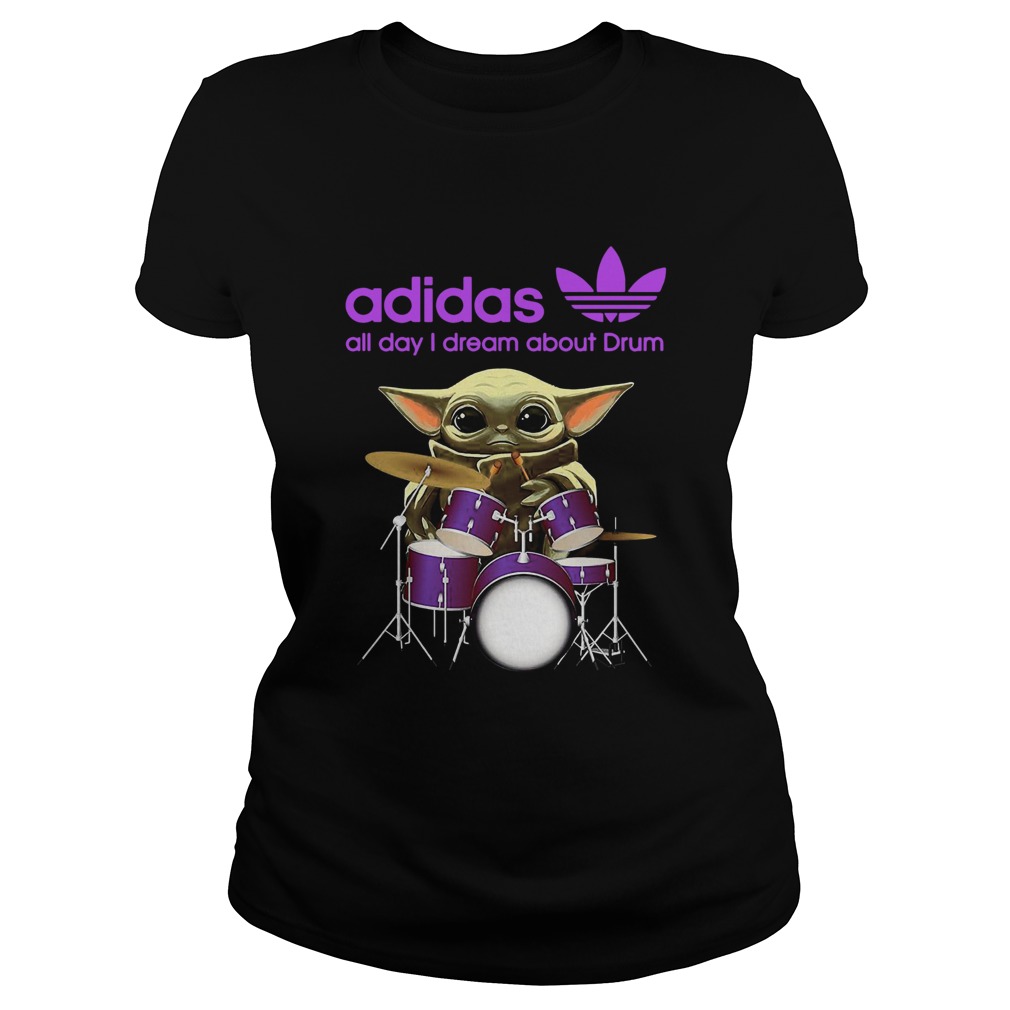 Baby Yoda Adidas all day I dream about Drum Classic Ladies