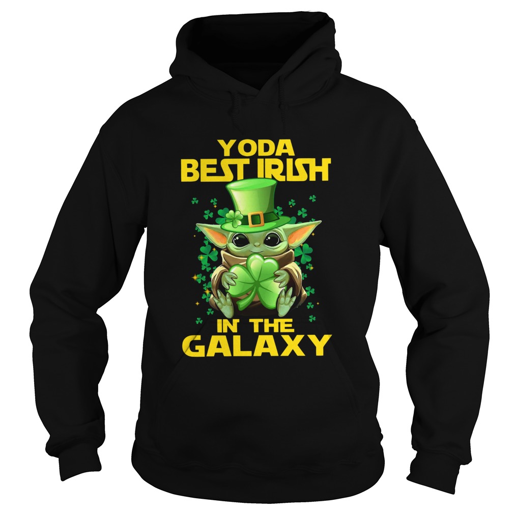 Baby Yoda Best Irish In The Galaxy Hoodie