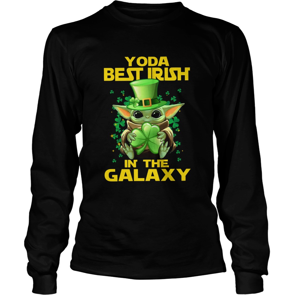 Baby Yoda Best Irish In The Galaxy LongSleeve