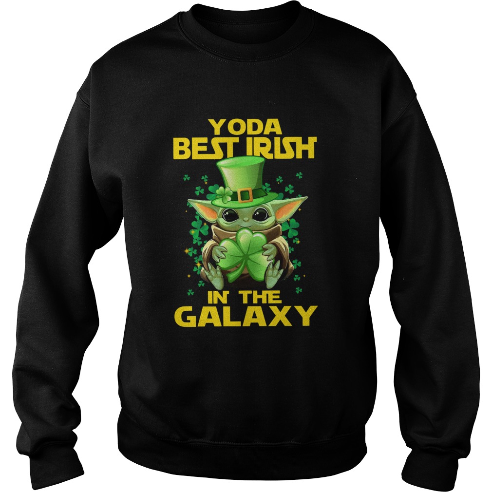 Baby Yoda Best Irish In The Galaxy Sweatshirt