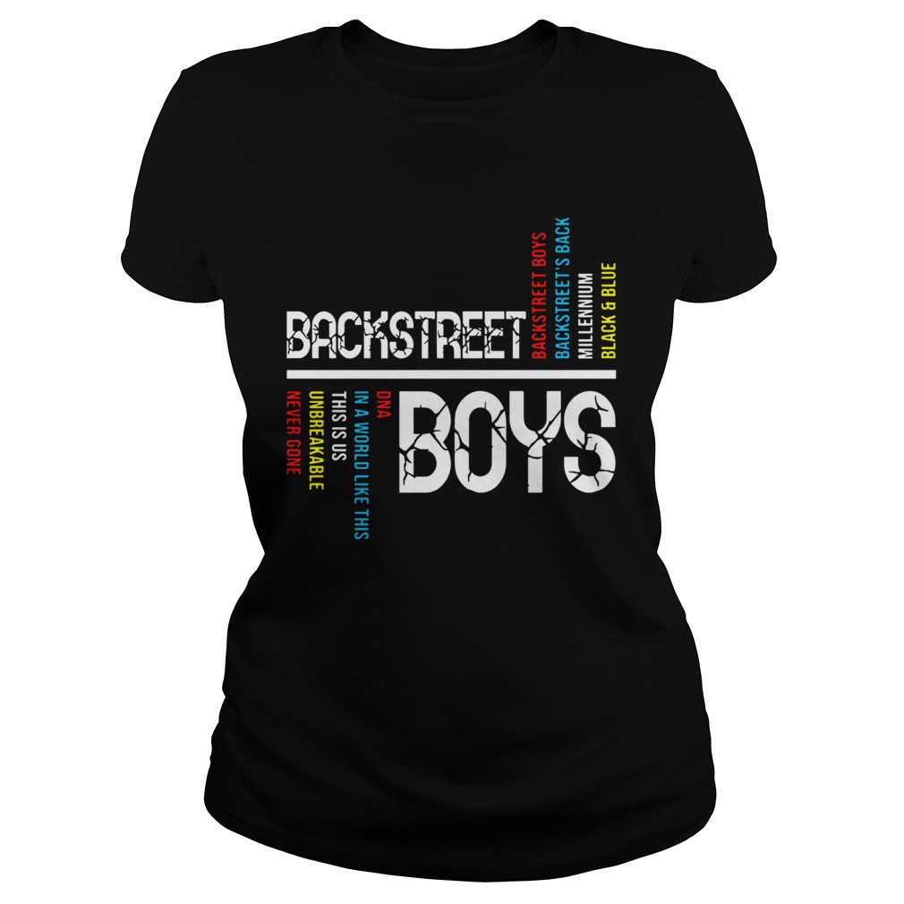 Backstreet Boys Backstreets Back Millennium Black And Blue Classic Ladies