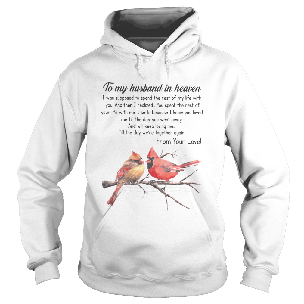 Bird To My Husband In Heaven I Was Supposed To Spend The Rest Of My Life Hoodie